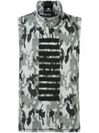 Tom Rebl - Camouflage Shirt - Men - Cotton/nylon/polyester/spandex/elastane - M, Grey, Cotton/nylon/polyester/spandex/elastane