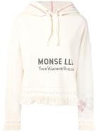 Monse Logo Print Towel Hoodie - White