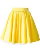 Philipp Plein 'pastels' Skirt, Women's, Size: Medium, Yellow/orange, Cotton/spandex/elastane/acetate/viscose