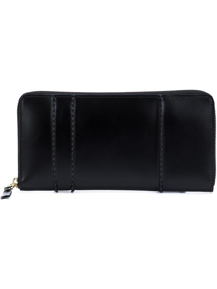 Comme Des Garçons Wallet 'raised Spike' Continental Wallet - Black