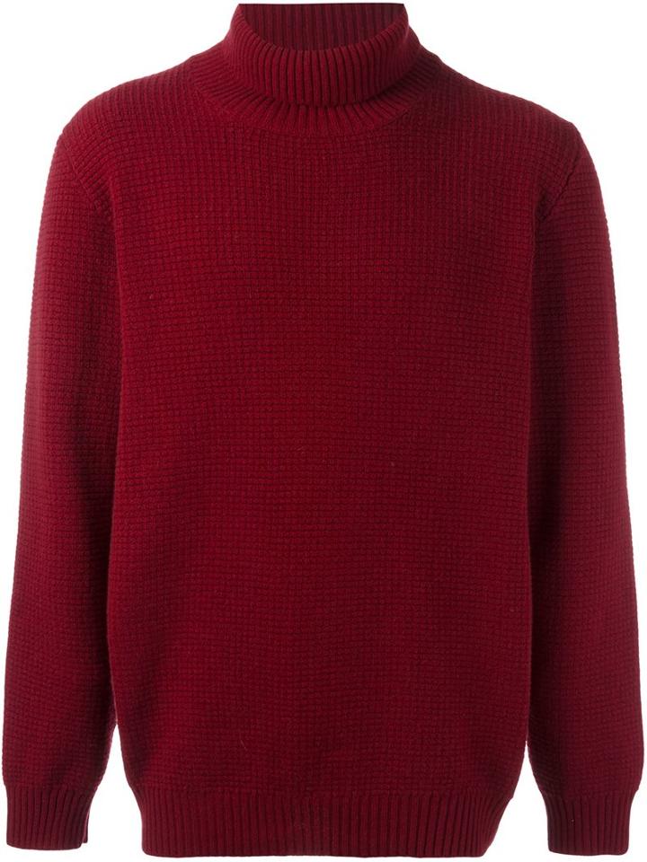 Massimo Alba 'hugo' Jumper, Men's, Size: Medium, Red, Cashmere