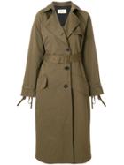 Ports 1961 Classic Belted Trench Coat - Green