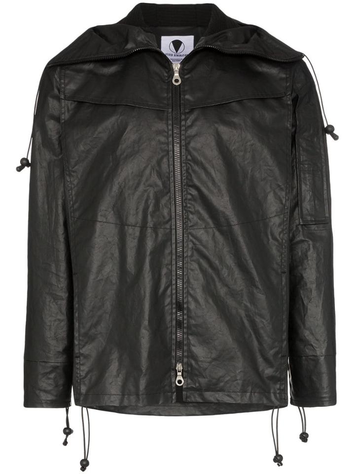 Vexed Generation Hooded Coated Cotton Shock Jacket - Black