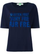 Stella Mccartney Gluten Short Sleeved T-shirt, Women's, Size: 40, Blue, Cotton/viscose