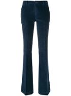 Pt01 Corduroy Flared Trousers - Blue