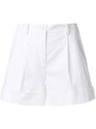 P.a.r.o.s.h. Side Stripe Cuff Shorts - White