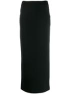 Sara Battaglia Coloumn Skirt - Black