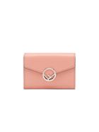 Fendi F Is Fendi Tri-fold Wallet - Pink & Purple