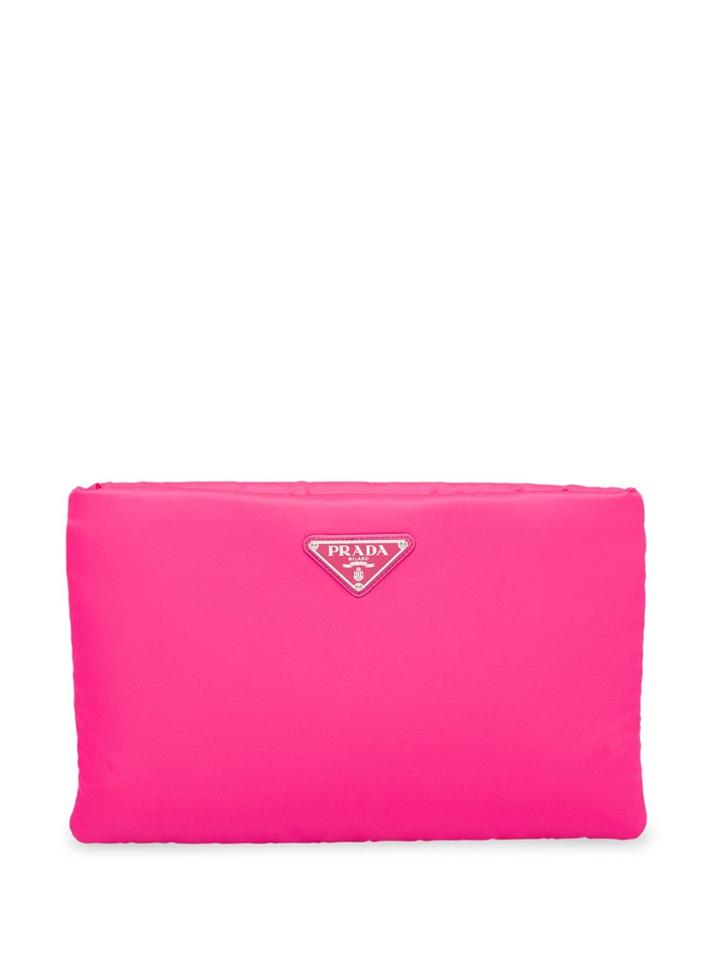 Prada Padded Clutch Bag - Pink
