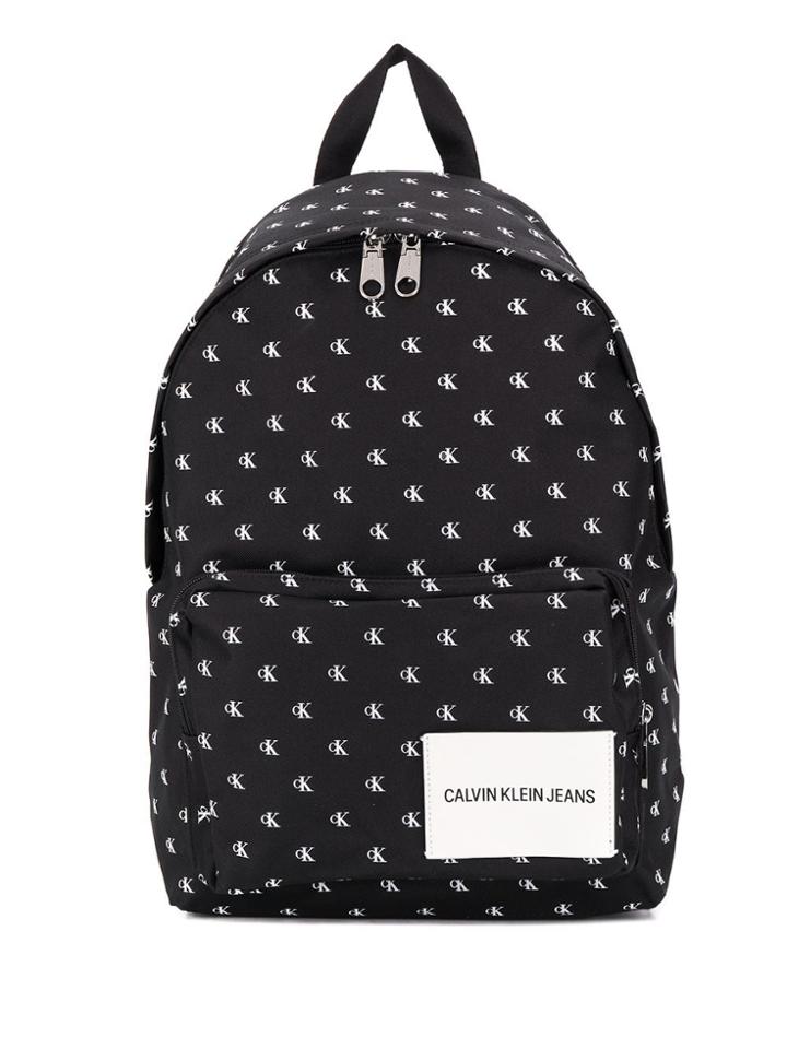 Calvin Klein Jeans Logo Print Backpack - Black
