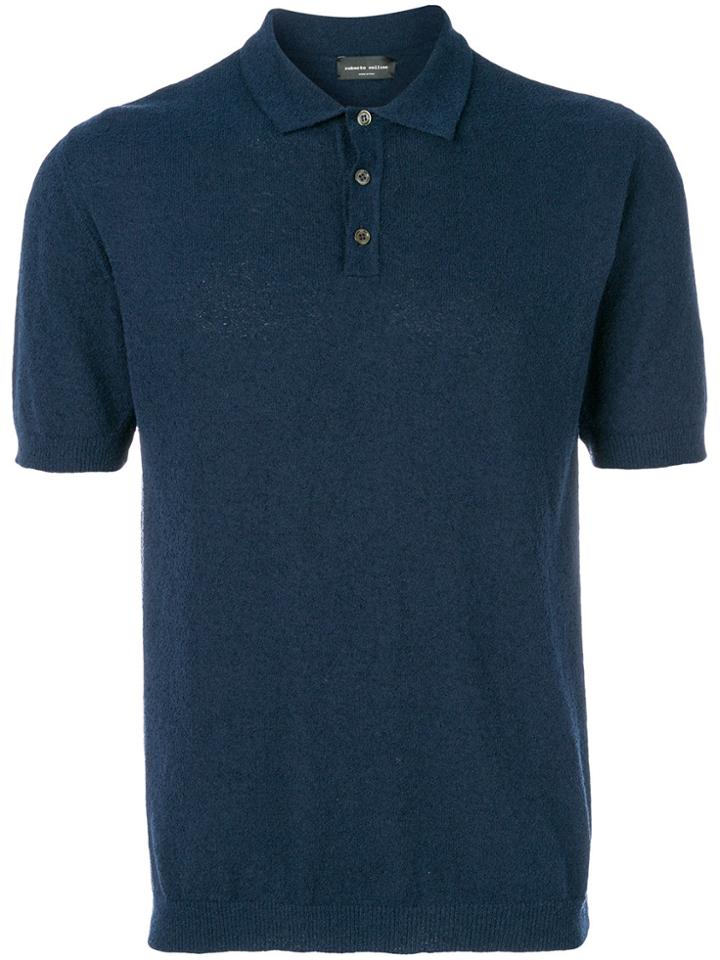 Roberto Collina Plain Polo Shirt - Blue