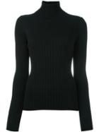 Mih Jeans 'casa' Ribbed Jumper, Women's, Size: Medium, Black, Silk/cotton/cashmere