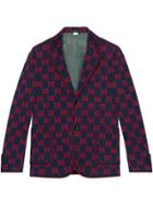 Gucci Gg Jersey Formal Jacket - Blue