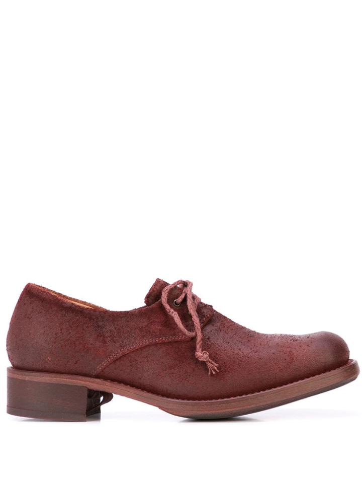 Cherevichkiotvichki Distressed Lace-up Shoes - Red