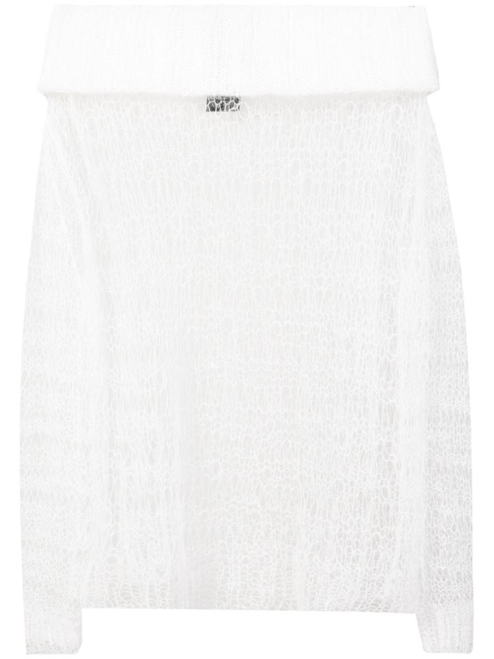 Ann Demeulemeester Open-knit Sweater - White