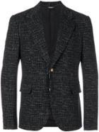 Dolce & Gabbana Patterned Blazer - Black