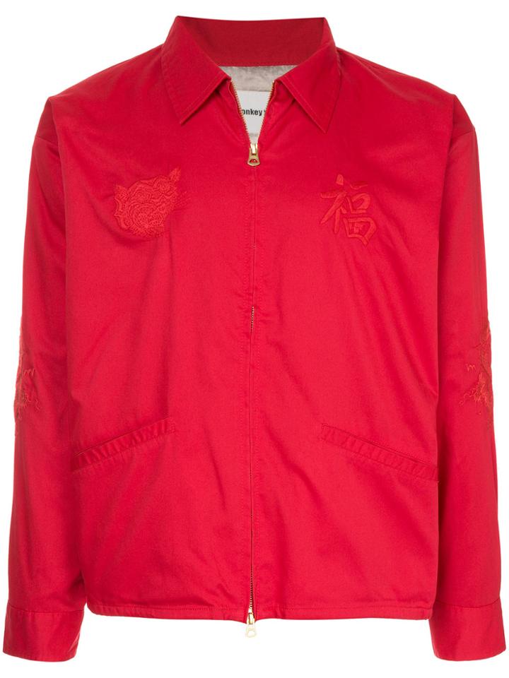 Monkey Time Embroidered Coach Jacket