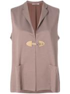 La Fileria For D'aniello Toggle Fastened Vest - Brown
