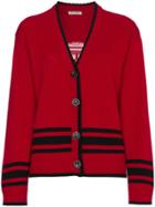 Miu Miu Wool Ufo Cardigan - Red