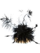 Gigi Burris Millinery Feather Embellished Hat - Brown