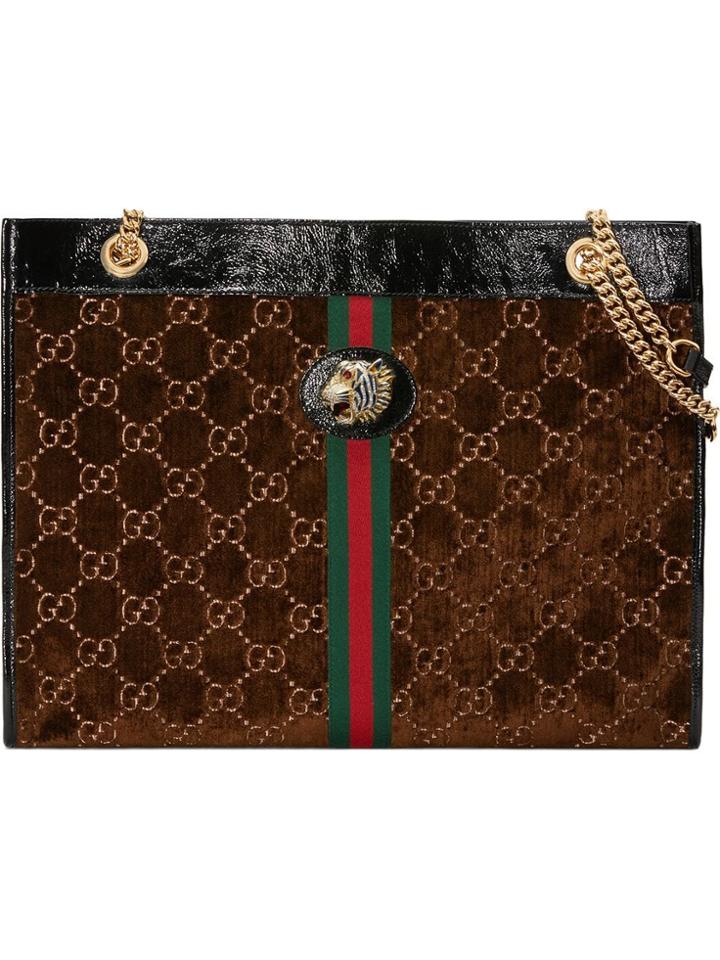 Gucci Rajah Large Tote - Brown