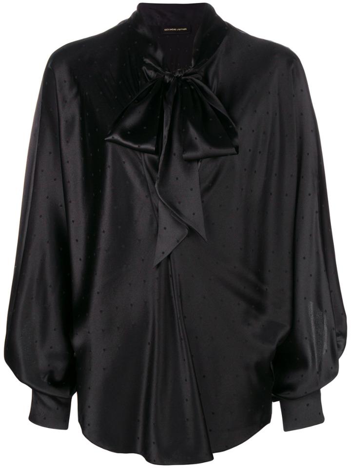 Alexandre Vauthier Oversized Blouse - Black