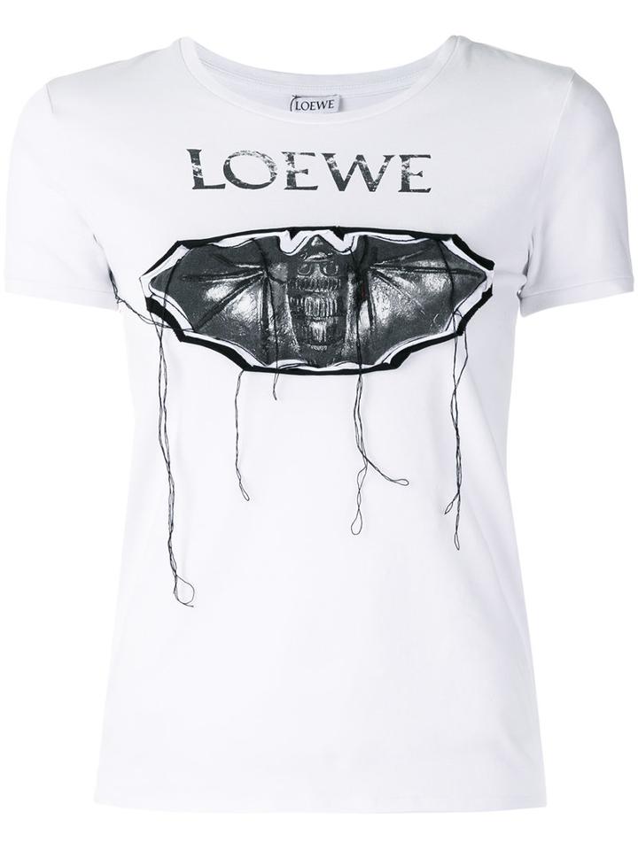 Loewe - Batman Print T-shirt - Women - Cotton/spandex/elastane - S, Women's, White, Cotton/spandex/elastane