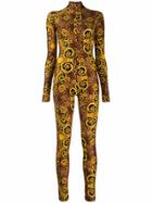 Versace Jeans Couture Baroque Print Jumpsuit - Brown