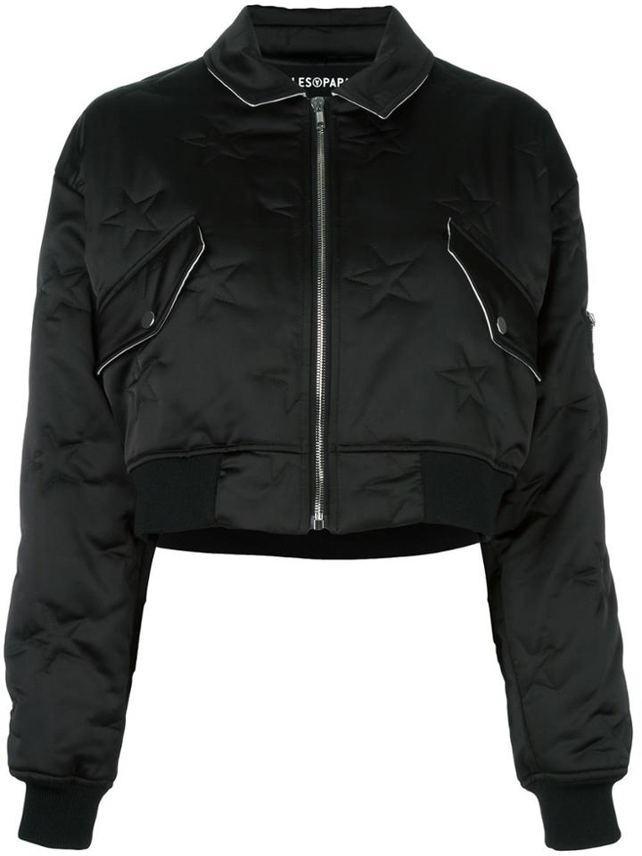 Filles A Papa 'cory' Bomber Jacket - Black