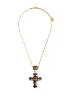 Dolce & Gabbana Cross Pendant Necklace - Metallic