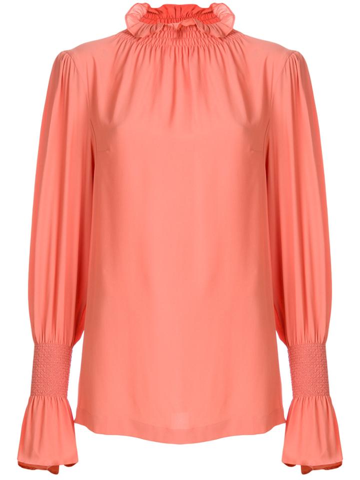 Erika Cavallini Flared Sleeve Blouse - Pink & Purple