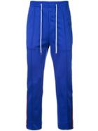 Monkey Time Side-stripe Drawstring Trousers - Blue