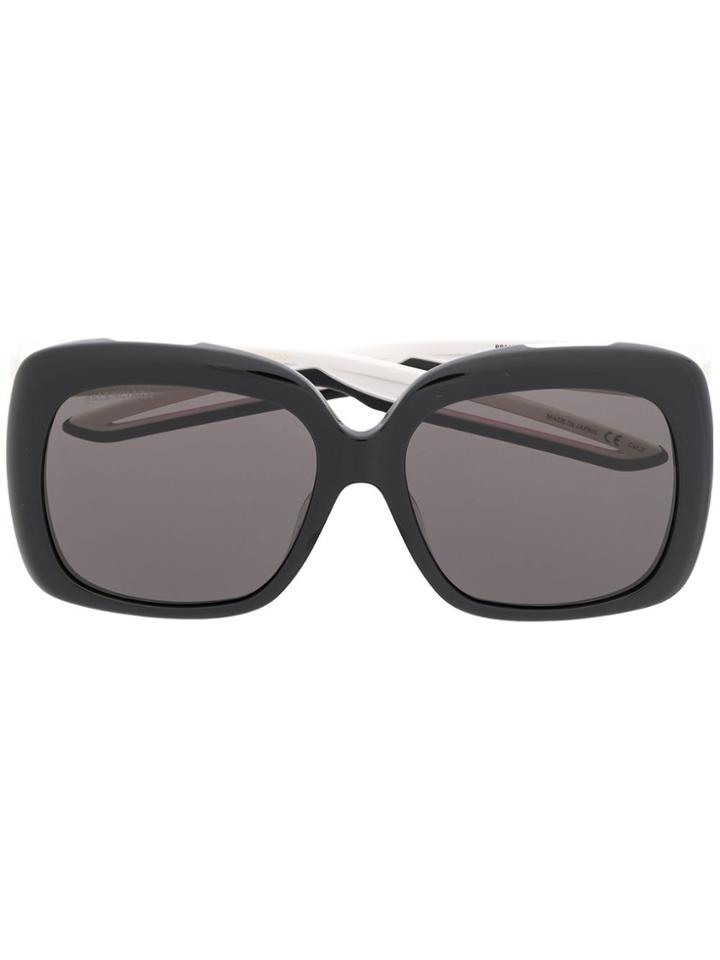 Balenciaga Eyewear Hybrid Square Sunglasses - Black