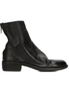 Guidi Back Zip Ankle Boots, Men's, Size: 41, Black, Leather