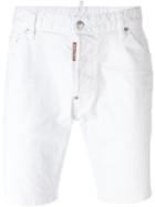 Dsquared2 Denim Shorts, Men's, Size: 48, White, Cotton/spandex/elastane