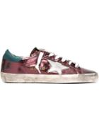 Golden Goose Deluxe Brand Super Star Sneakers, Women's, Size: 40, Pink/purple, Leather/cotton/rubber
