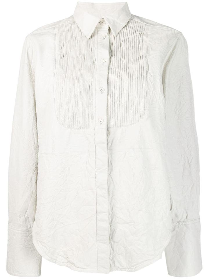 Zadig & Voltaire Crinkled Striped Shirt - White