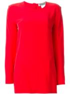 Sportmax Longsleeved Blouse, Women's, Size: 38, Red, Silk