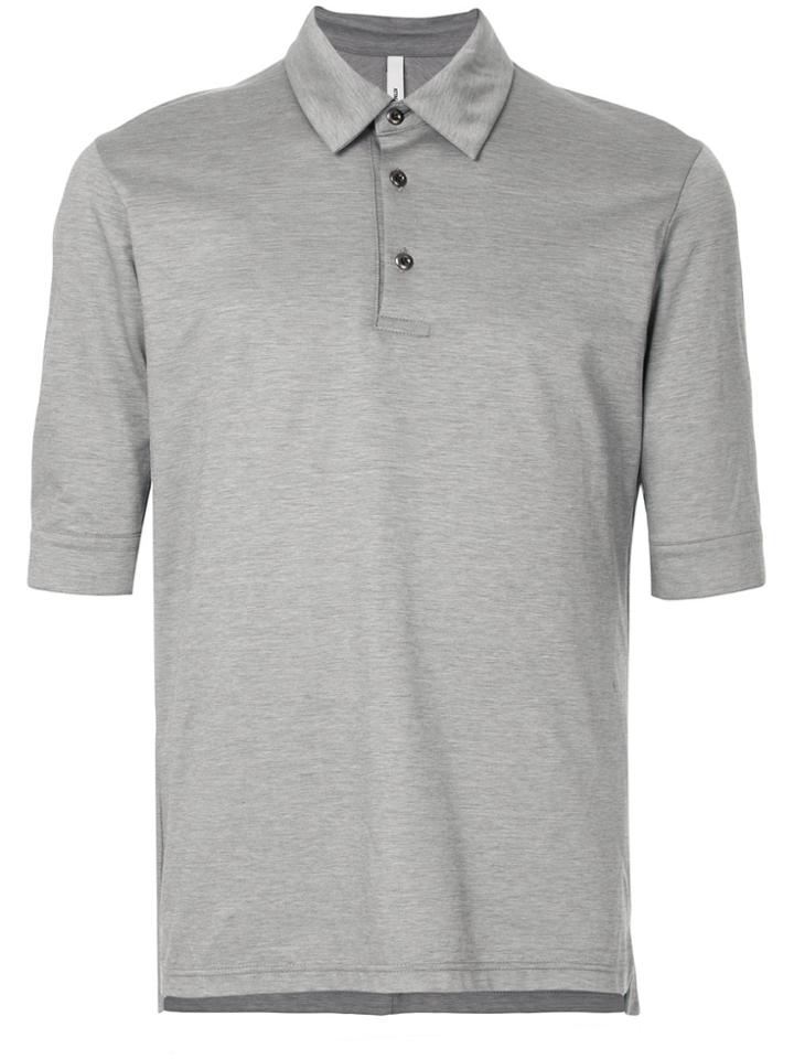 Attachment Classic Fitted Polo Top - Grey