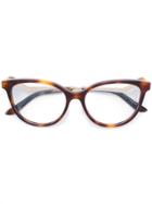 Cartier Cat Eye Optical Glasses - Brown