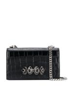 Alexander Mcqueen Jewel Handle Cross-body Bag - Black