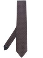 Fashion Clinic Timeless Floral Pattern Tie - Brown