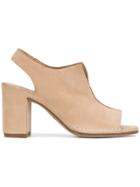 Del Carlo Block Heel Sandals - Nude & Neutrals