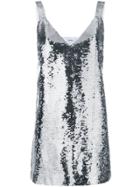 Dondup Sequin Mini Dress - Metallic