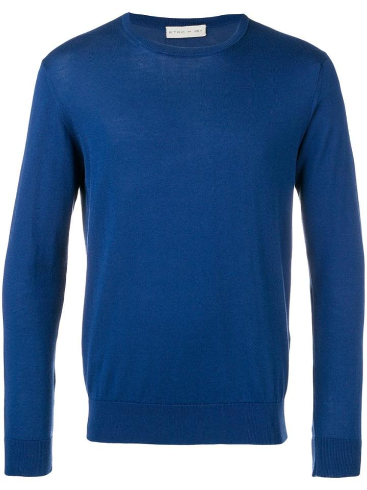 Etro Fitted Sweater - Blue