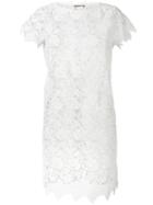 Ermanno Scervino - Lace Shift Dress - Women - Polyester - 40, White, Polyester