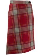 Vivienne Westwood Check Print Skirt - Red