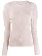 Circus Hotel Ribbed Knit Sweater - Neutrals
