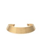 Monet Pre-owned 1980's Ribbed Collar - Gold