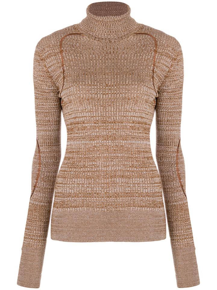 Nina Ricci Roll Neck Jumper - Nude & Neutrals